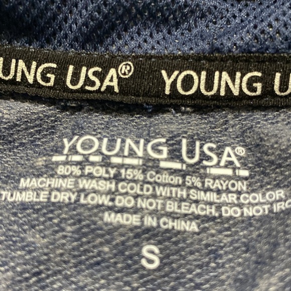 YOUNG USA ZIP UP HODDIE LIGHTWEIGHT JACKET. - Picture 5 of 5